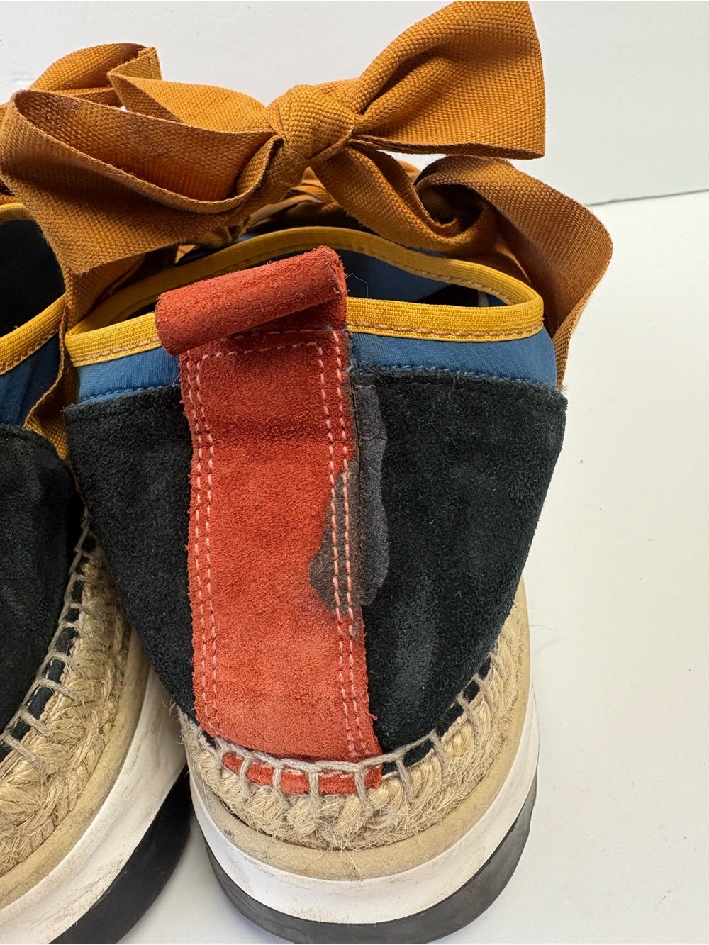Free People Chapmin Espadrille Sneaker Platform Women’s size 40 9.5 - Picture 10 of 13